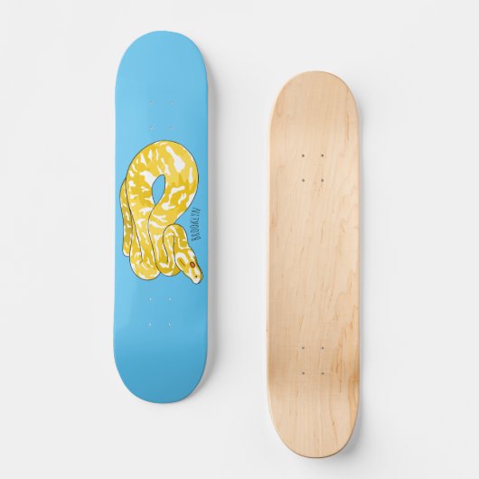 Skateboard Illustration du serpent python birman (Recto)