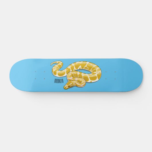 Skateboard Illustration du serpent python birman (Horz)