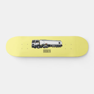 Skateboard Illustration du transport de carburant par camion-