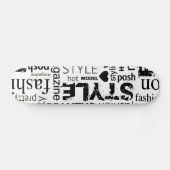 Skateboard Illustration du vecteur de collage de mots de mode (Horz)