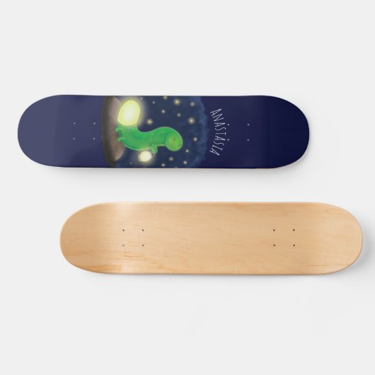 Skateboard Illustration du ver vert mou (Horz)