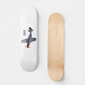 Skateboard Illustration d'un avion de chasse-bombardier (Recto)
