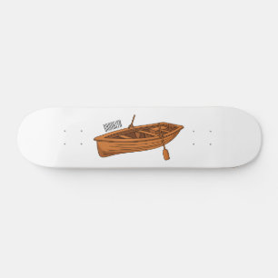 Skateboard Illustration d'un bateau à roues