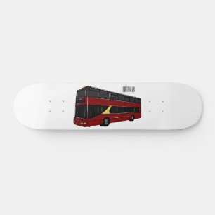 Skateboard Illustration d'un bus à deux étages