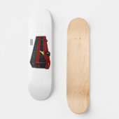 Skateboard Illustration d'un bus à deux étages (Recto)