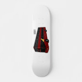 Skateboard Illustration d'un bus à deux étages (Devant)