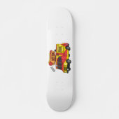 Skateboard Illustration d'un camion de nourriture pour chien  (Devant)