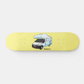 Skateboard Illustration d'un campervan heureux (Horz)