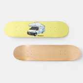 Skateboard Illustration d'un campervan heureux (Horz)