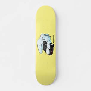 Skateboard Illustration d'un campervan heureux