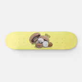 Skateboard Illustration d'un champignon (Horz)