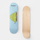 Skateboard Illustration d'un dimétrodon vert mignon (Recto)