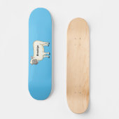 Skateboard Illustration d'un mouton joyeux (Recto)