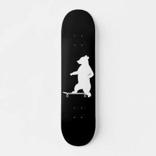 Skateboard Illustration d'un ours chevauchant un