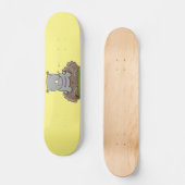 Skateboard Illustration d'un petit rhinocéros (Recto)