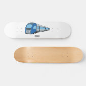 Skateboard Illustration d'un train électrique (Horz)