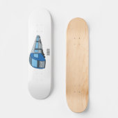 Skateboard Illustration d'un train électrique (Recto)