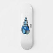 Skateboard Illustration d'un train électrique (Devant)