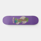 Skateboard Illustration d'une anteure de pangolin mignonne (Horz)