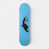 Skateboard Illustration d'une baleine tueuse (Devant)