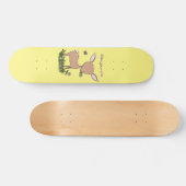 Skateboard Illustration d'une jolie dessin de cerf de bébé he (Horz)