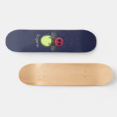 Skateboard Illustration d'une luciole à éclair mignon (Horz)