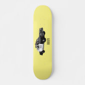 Skateboard Illustration d'une voiture de police (Devant)