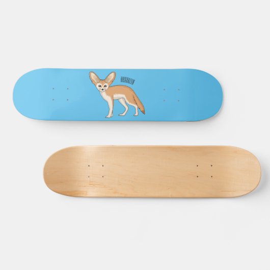Skateboard Illustration Fennec fox (Horz)