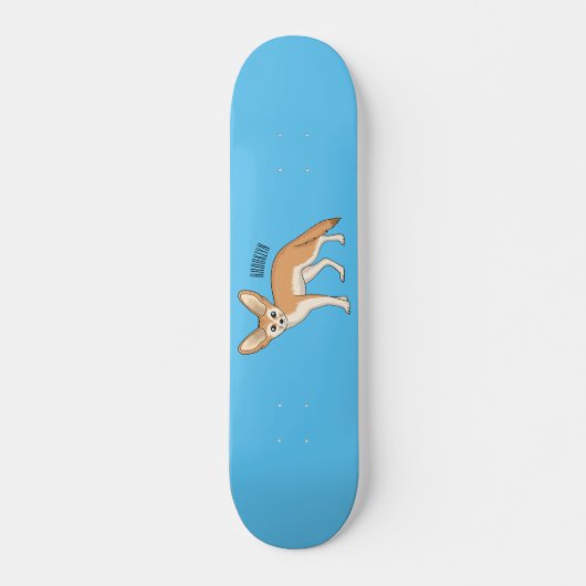 Skateboard Illustration Fennec fox (Devant)