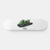 Skateboard Illustration Jet ski (Horz)