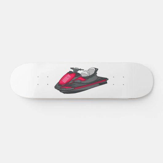 Skateboard Illustration Jet ski (Horz)