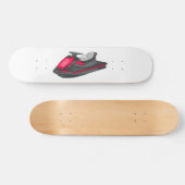 Skateboard Illustration Jet ski (Horz)