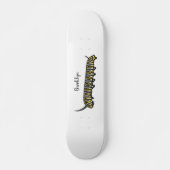 Skateboard Illustration Monarch caterpillar  (Devant)