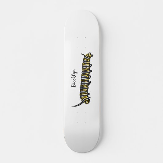 Skateboard Illustration Monarch caterpillar  (Devant)