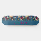 Skateboard Illustration personnalisée du papillon Vintage (Horz)