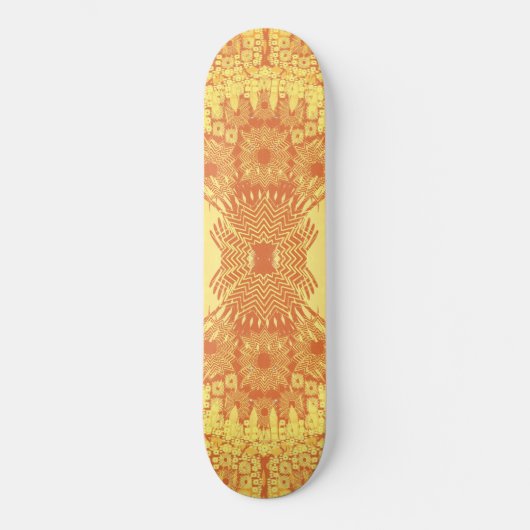 Skateboard Illustration radiale psychédélique : Planche à (Recto)