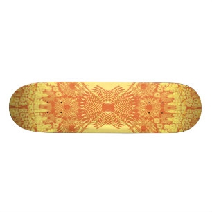 Skateboard Illustration radiale psychédélique : Planche à