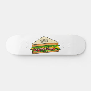 Skateboard Illustration Sandwich
