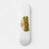 Skateboard Illustration Sandwich (Devant)