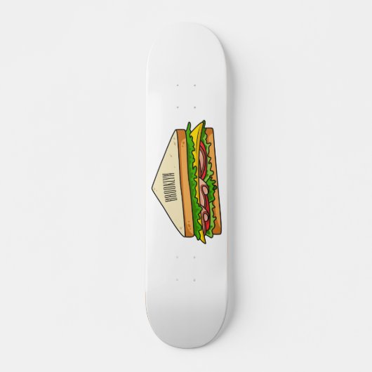 Skateboard Illustration Sandwich (Devant)