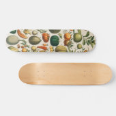 Skateboard Illustration scientifique végétale des fruits (Horz)