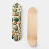 Skateboard Illustration scientifique végétale des fruits (Recto)