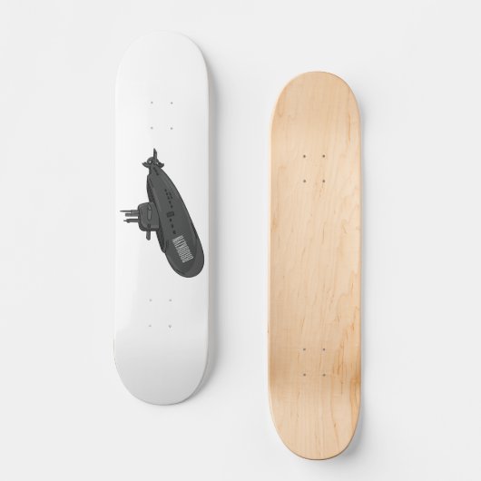 Skateboard Illustration sous-marine (Recto)