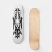 Skateboard Illustration tirée à la main du crâne et du calmar (Recto)