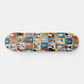 Skateboard Illustrations amusantes de chats (Horz)
