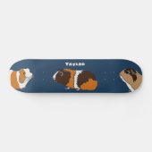 Skateboard Illustrations de Chiens de Guinée Animaux (Horz)