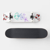 Skateboard Image de fleurs d'Imaginaire adorables (Horz)