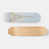 Skateboard Image de l'aquarelle | d'Eiffel Towe (Horz)