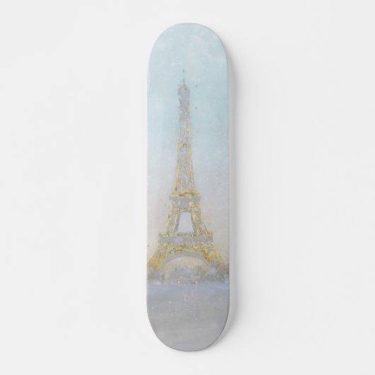 Skateboard Image de l'aquarelle | d'Eiffel Towe (Devant)