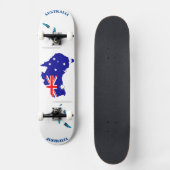 Skateboard Image du drapeau du vecteur semi-australien (Recto)